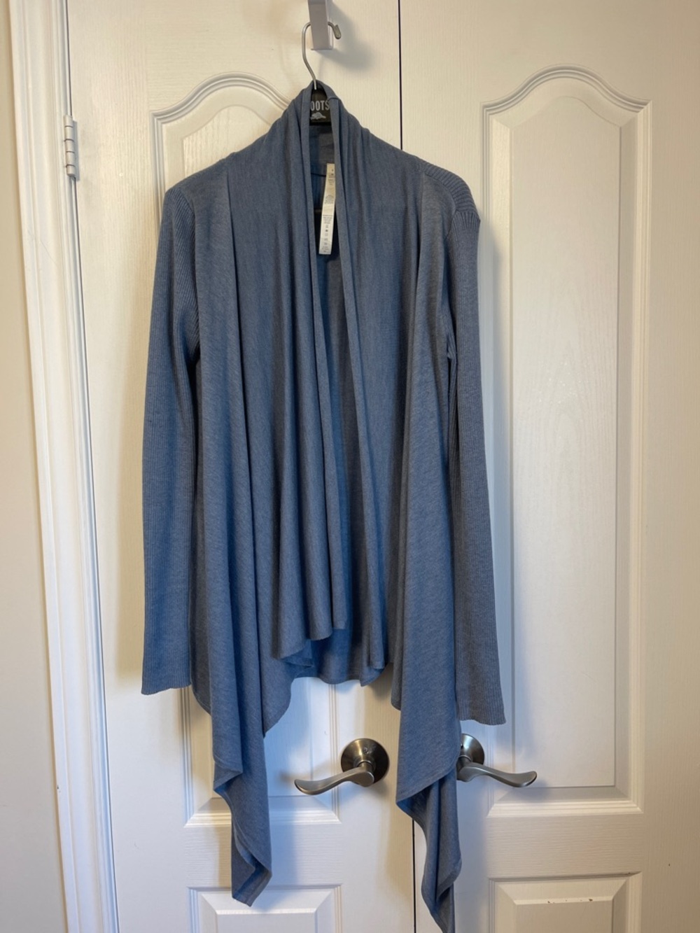 LULULEMON Light Blue Draped Open-Front Women's Sweater Cardigan - cashmere blend